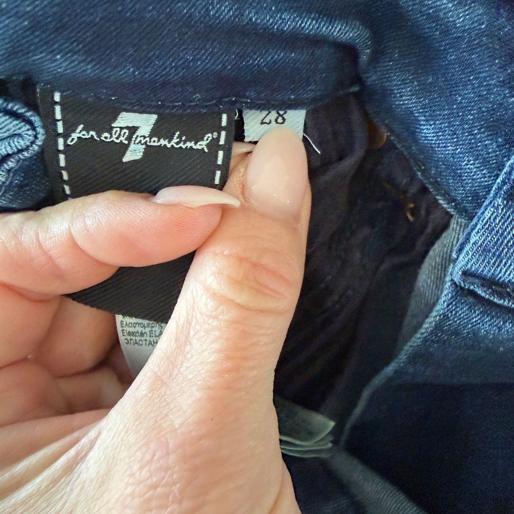 7 for all Man Kind Bootcut Jeans, size 28. EUC - Picture 3 of 3